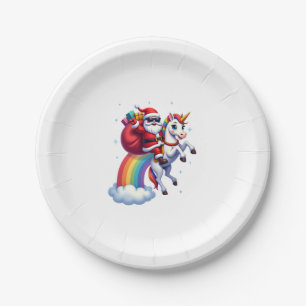 Weihnachtsfeiertag - Unicorn Pappteller