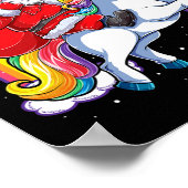 Weihnachtsfeiertag - Unicorn Poster (Ecke)