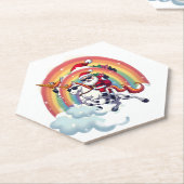 Weihnachtsfeiertag - Unicorn Untersetzer (angewinkelt)