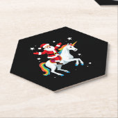 Weihnachtsfeiertag - Unicorn Untersetzer (angewinkelt)