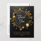 Weihnachtsfeiertag Unternehmen Vielen Dank Postkarte (Vorne/Hinten)