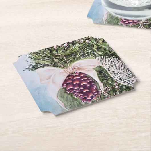 Weihnachtsfeiertag Untersetzer (angewinkelt)