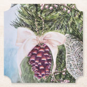 Weihnachtsfeiertag Untersetzer (Vorderseite)