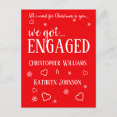 Weihnachtsfeiertag Verlobung Ankündigung (Vorderseite)