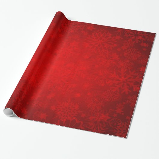 Weihnachtsfeiertag - vibrierendes Rot mit Geschenkpapier (Ungerollt)