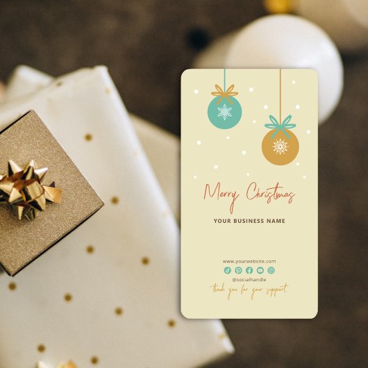 Weihnachtsfeiertag Vielen Dank Box Siegel Sticker