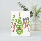 Weihnachtsfeiertag Vikings Walhall Feiertagspostkarte (Stehend Vorderseite)