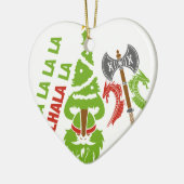 Weihnachtsfeiertag Vikings Walhall Keramikornament (Links)