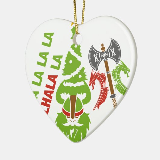 Weihnachtsfeiertag Vikings Walhall Keramikornament (Links)
