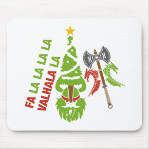Weihnachtsfeiertag Vikings Walhall Mousepad