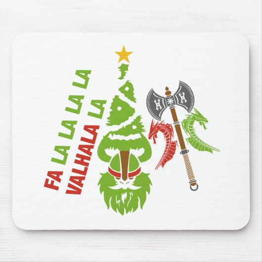 Weihnachtsfeiertag Vikings Walhall Mousepad (Vorne)
