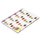 Weihnachtsfeiertag Vintag Moderne Glam Ornamente Notizblock (Linke Seite)