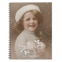 Weihnachtsfeiertag Vintages Retro-Notizbuch