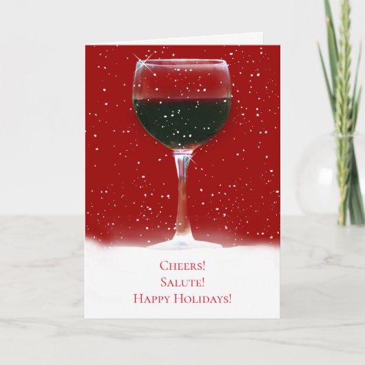 Weihnachtsfeiertag von unserer Zuhause bis zu Ihre Karte (Vorderseite)