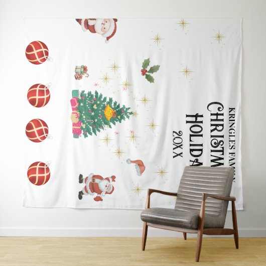 Weihnachtsfeiertag Wandteppich (Beispiel (Horizontal))