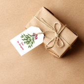 Weihnachtsfeiertag Wasserfarbe Merry Mistletoe Nie Geschenkanhänger