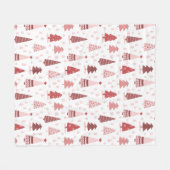 Weihnachtsfeiertag Wasserfarbe Rosa Rosengoldene B Fleecedecke (Vorderseite (Horizontal))