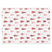 Weihnachtsfeiertag Wasserfarbe Rosa Rosengoldene B Tischdecke (Vorderseite (Horizontal))