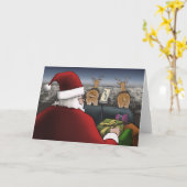 Weihnachtsfeiertag Weihnachten mit GPS-Karte Karte (Gelbe Blume)