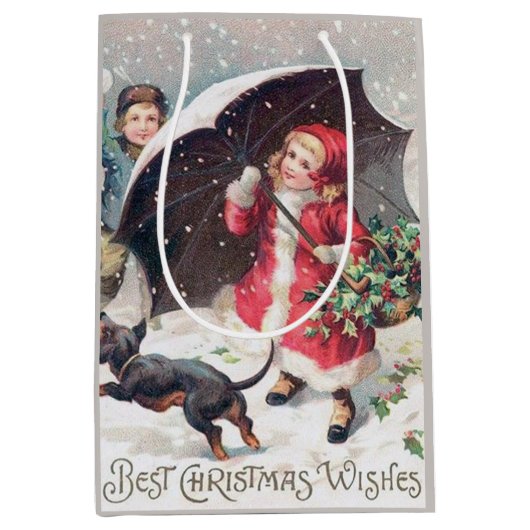 Weihnachtsfeiertag Weihnachten Mittlere Geschenktüte (Vorderseite)