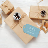 Weihnachtsfeiertag Weihnachten Niedlich Typografie Geschenkanhänger