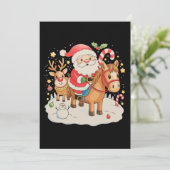 Weihnachtsfeiertag Weihnachten Niedliches Pferd (Stehend Vorderseite)