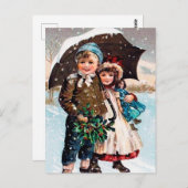 Weihnachtsfeiertag Weihnachten Postkarte (Vorne/Hinten)