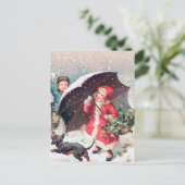 Weihnachtsfeiertag Weihnachten Postkarte (Stehend Vorderseite)