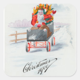 Weihnachtsfeiertag Weihnachten Weihnachtsfeier Par Quadratischer Aufkleber