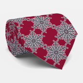 Weihnachtsfeiertag Weihnachten Winter Rotes Grau S Krawatte (Gerollt)