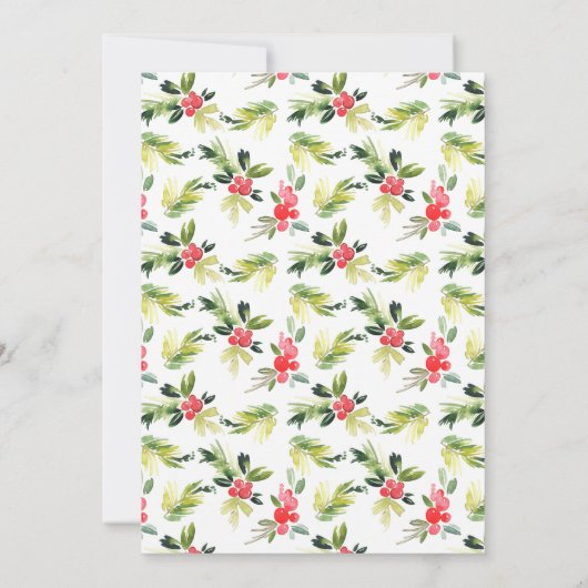 Weihnachtsfeiertag Weihnachts-Party Einladung (Rückseite)