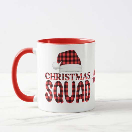 Weihnachtsfeiertag Weihnachtsmannmütze Weihnachtsf Tasse (Links)