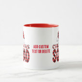 Weihnachtsfeiertag Weihnachtsmannmütze Weihnachtsf Tasse (Zentrum)