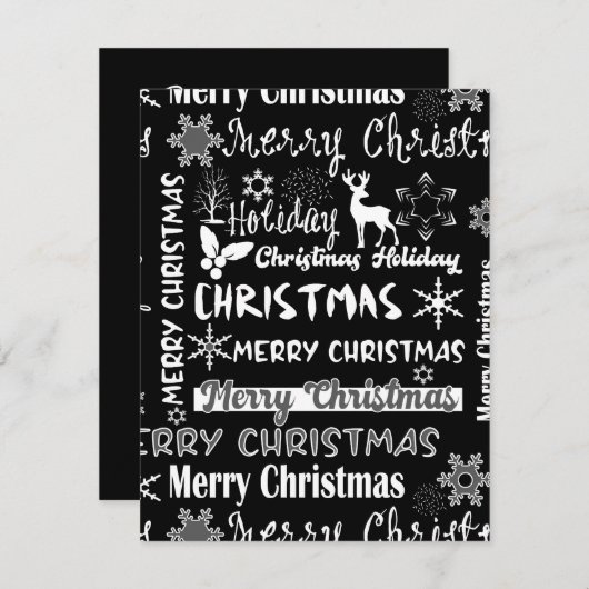 Weihnachtsfeiertag, Weihnachtsmuster (Vorne/Hinten)