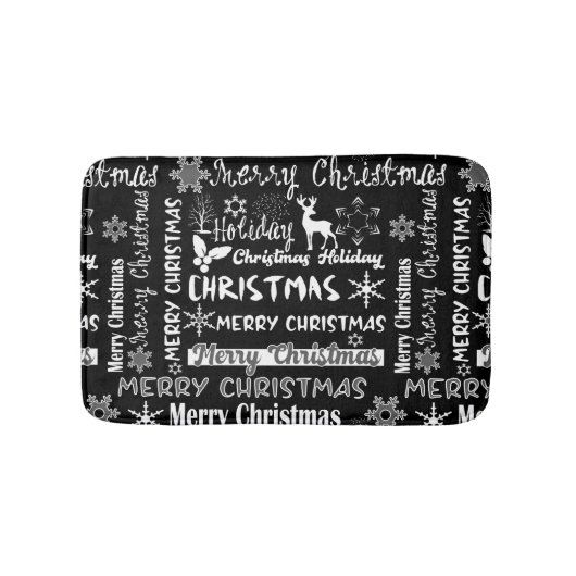 Weihnachtsfeiertag, Weihnachtsmuster Badematte (Vorderseite)