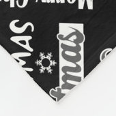 Weihnachtsfeiertag, Weihnachtsmuster Fleecedecke (Ecke)