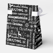 Weihnachtsfeiertag, Weihnachtsmuster Geschenkschachtel (Rückseite)