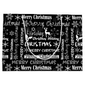 Weihnachtsfeiertag, Weihnachtsmuster Große Geschenktüte (Rückseite)