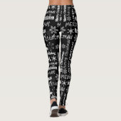 Weihnachtsfeiertag, Weihnachtsmuster Leggings (Rückseite)