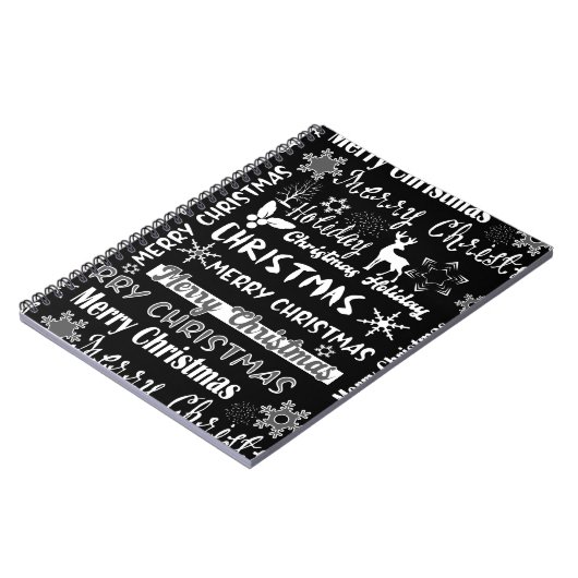 Weihnachtsfeiertag, Weihnachtsmuster Notizblock (Linke Seite)