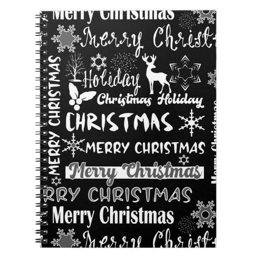 Weihnachtsfeiertag, Weihnachtsmuster Notizblock (Vorderseite)