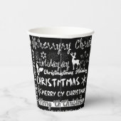 Weihnachtsfeiertag, Weihnachtsmuster Pappbecher (Rechts)