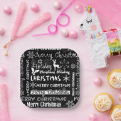 Weihnachtsfeiertag, Weihnachtsmuster Pappteller (Party)