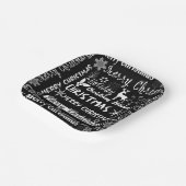 Weihnachtsfeiertag, Weihnachtsmuster Pappteller (Gewinkelt)