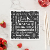 Weihnachtsfeiertag, Weihnachtsmuster Serviette (Beispiel)