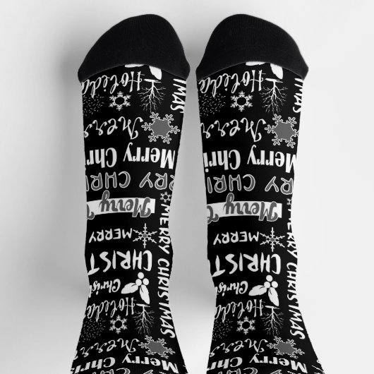 Weihnachtsfeiertag, Weihnachtsmuster Socken (Oben)