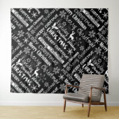 Weihnachtsfeiertag, Weihnachtsmuster Wandteppich (Beispiel (Horizontal))