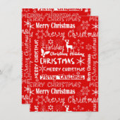 Weihnachtsfeiertag, Weihnachtsmuster, Winter (Vorne/Hinten)