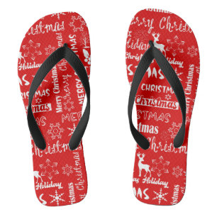 Weihnachtsfeiertag, Weihnachtsmuster, Winter Badesandalen