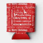 Weihnachtsfeiertag, Weihnachtsmuster, Winter Dosenkühler (Vorderseite)